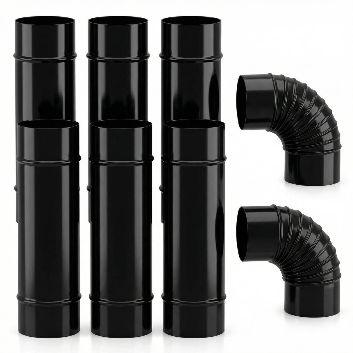 Stovepipe Expansion Sets for Trailblazer Cookstove (2 Elbows 6 Straight Pipe)