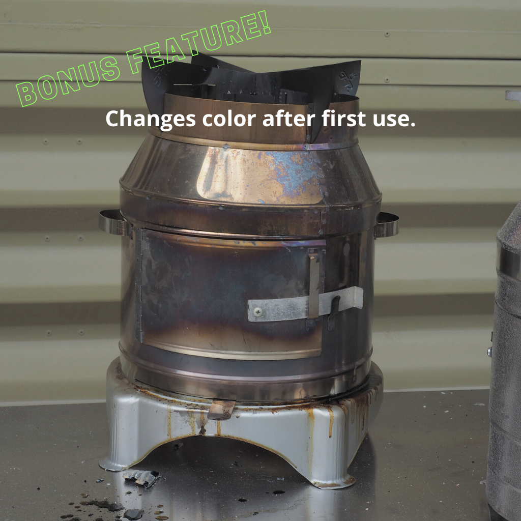 Vortex Rocket Stove - Base Camp (Large) | Off-Grid Cooking | Survival | Prepper StoveCamping | RV |