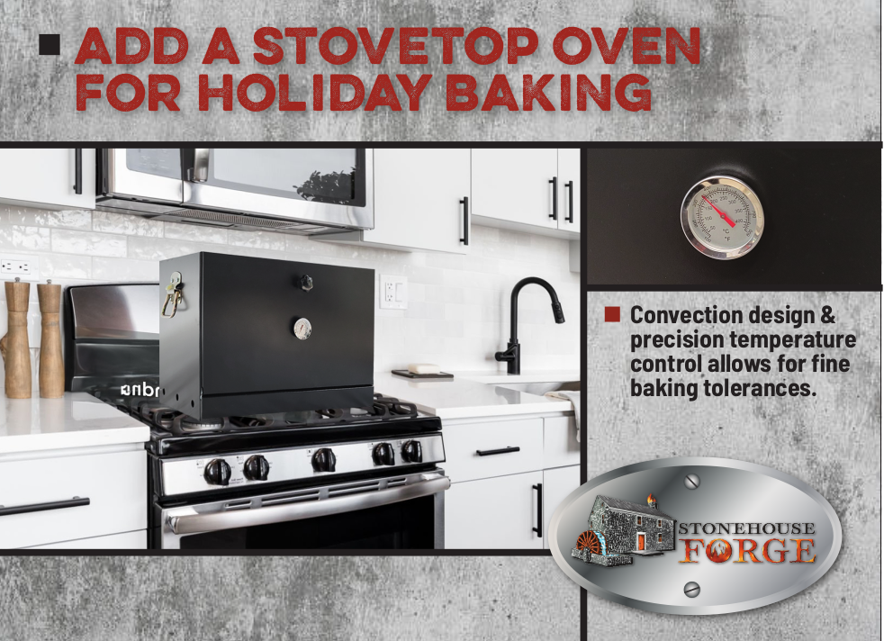 Pop-On-Top Camping Oven - Turn Any Heat Source Into a Full Baking Oven!