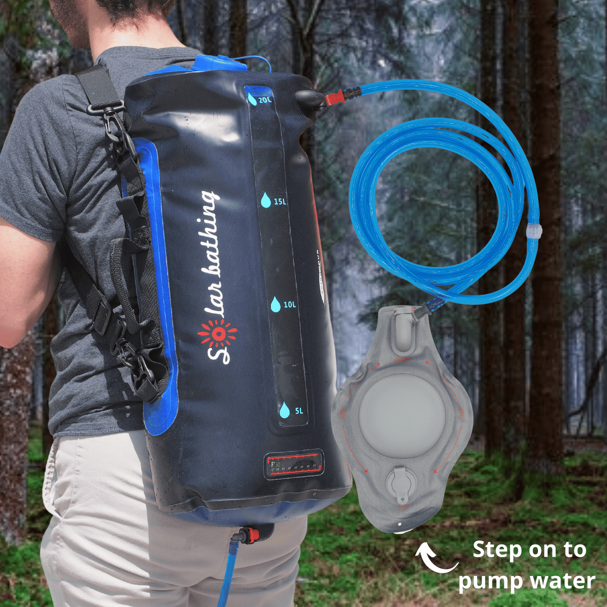 20L Gravity Water Bag - Shower & Storage