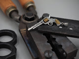Engraved Pendent Black Powder Gun Necklace