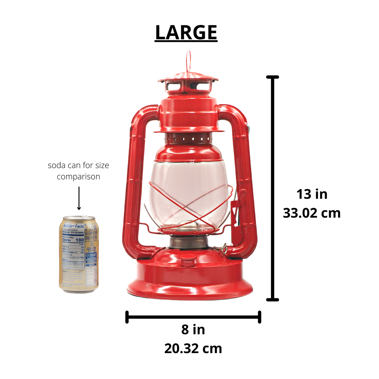 13in Kerosene / Diesel Hurricane Lantern