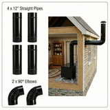 Stovepipe Expansion Sets for Trailblazer Cookstove (2 Elbows 4 Straight Pipe)