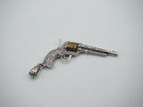 Engraved Pendent Black Powder Gun Necklace