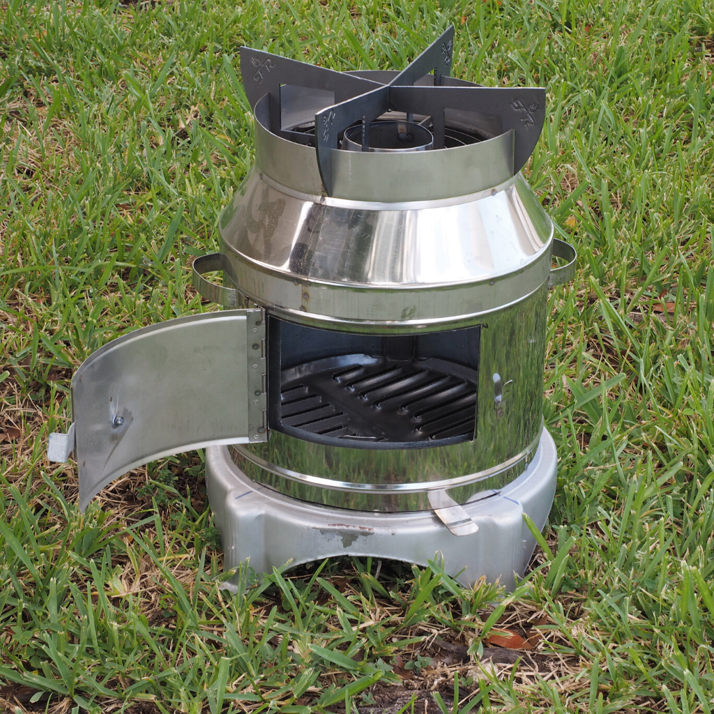 Vortex Rocket Stove - Base Camp (Large) | Off-Grid Cooking | Survival ...