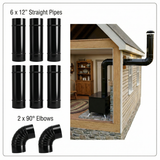 Stovepipe Expansion Sets for Trailblazer Cookstove (2 Elbows 6 Straight Pipe)