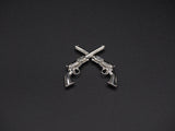 1851 Navy Revolver Lepel/Hat Pin - Silver - Screw Back