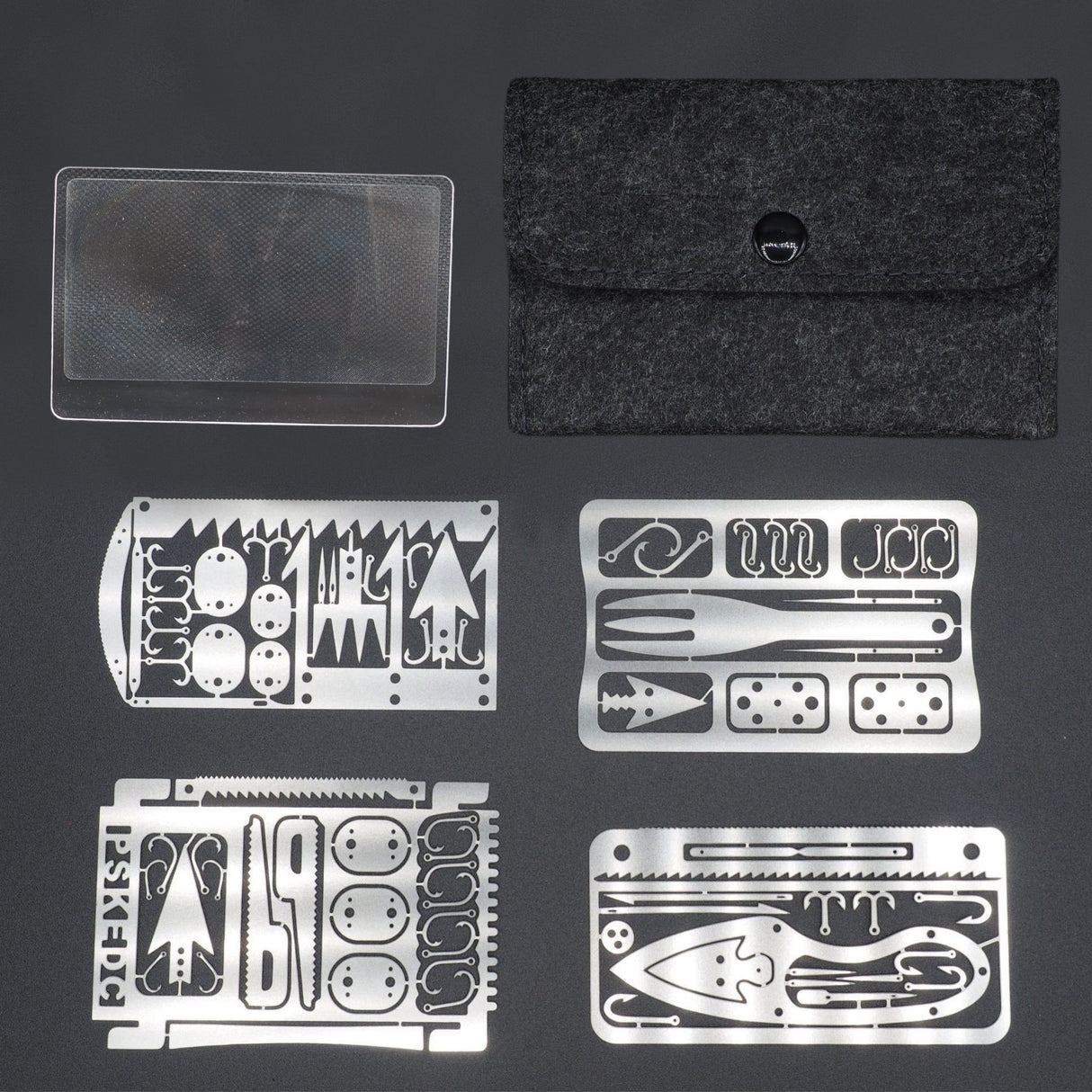 Lightweight Survival Toolkit & Magnifing Fire Starter