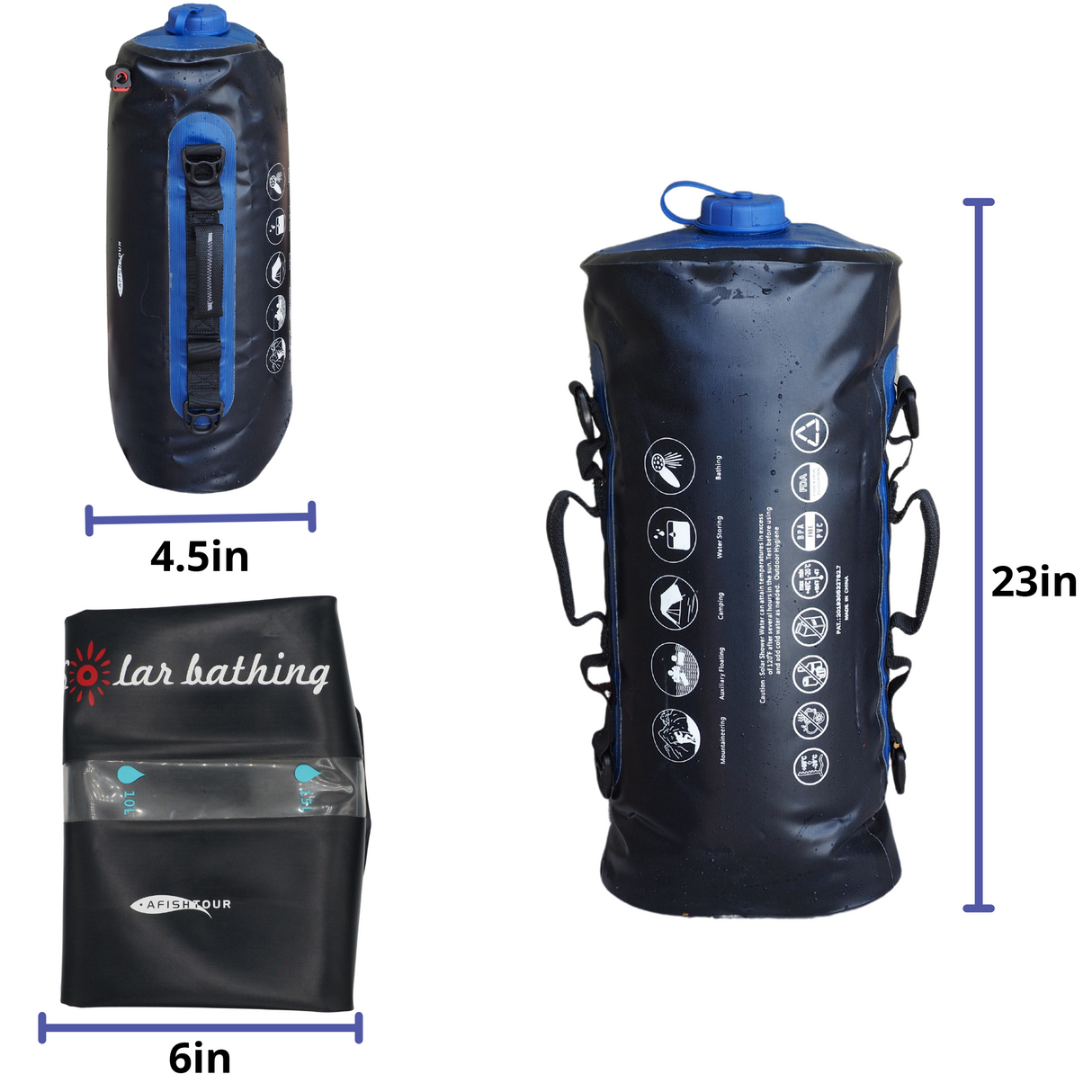 20L Gravity Water Bag - Shower & Storage