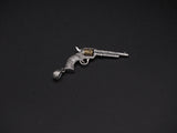 Engraved Pendent Black Powder Gun Necklace