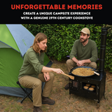 Trailblazer Wood Cookstove  from Stonehouse Forge - Outdoor Cooking, Tent Stove, Small Homes, Wall Tents