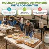 Pop-On-Top Camping Oven - Turn Any Heat Source Into a Full Baking Oven!