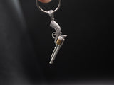 Engraved Pendent Black Powder Gun Necklace