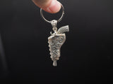 Holstered Gun Necklace Pendent