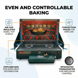 Pop-On-Top Camping Oven - Turn Any Heat Source Into a Full Baking Oven!