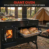 Trailblazer Wood Cookstove  from Stonehouse Forge - Outdoor Cooking, Tent Stove, Small Homes, Wall Tents