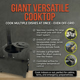 Trailblazer Wood Cookstove  from Stonehouse Forge - Outdoor Cooking, Tent Stove, Small Homes, Wall Tents