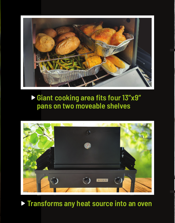 Pop-On-Top Oven - Turn Any Heat Source Into a Full Baking Oven!