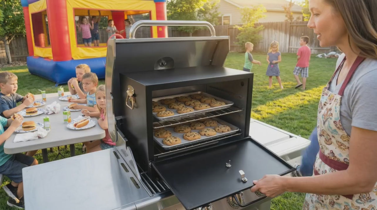 Pop-On-Top Camping Oven - Turn Any Heat Source Into a Full Baking Oven!